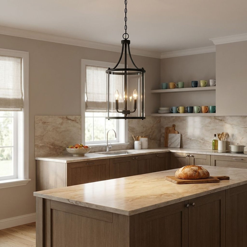 Birch Lane™ Cleveland 3-Light Sloped Ceiling Adaptable Lantern